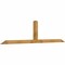 Ekena Millwork Portland Rough Sawn Timber Gable Bracket, Western Red Cedar, 108"W x 27"H x 4"D x 4"F, 6/12 Pitch GBW108X27X0404POR00RWR - alternate 2